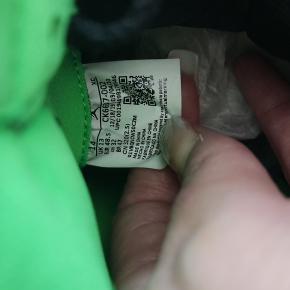 Mens Jordan 1 Retro High Zoom Zen Green Size 14 - Picture 6 of 8